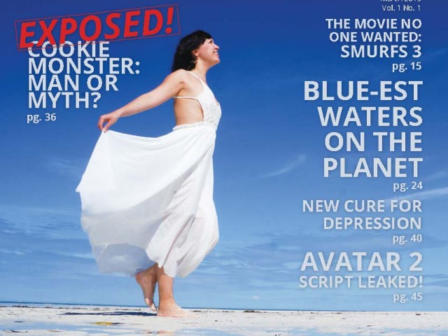 Feelin’ Blue Magazine Spread Mock-Up